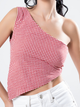 Gingham Coquette Top