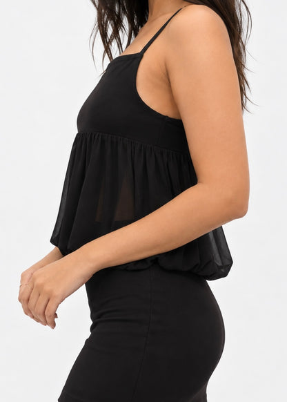 Noir Flow Top