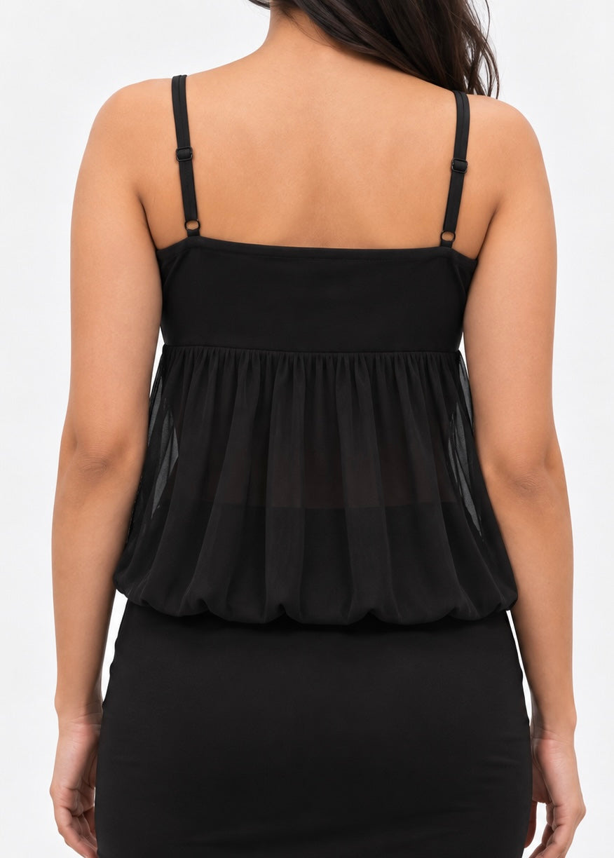 Noir Flow Top