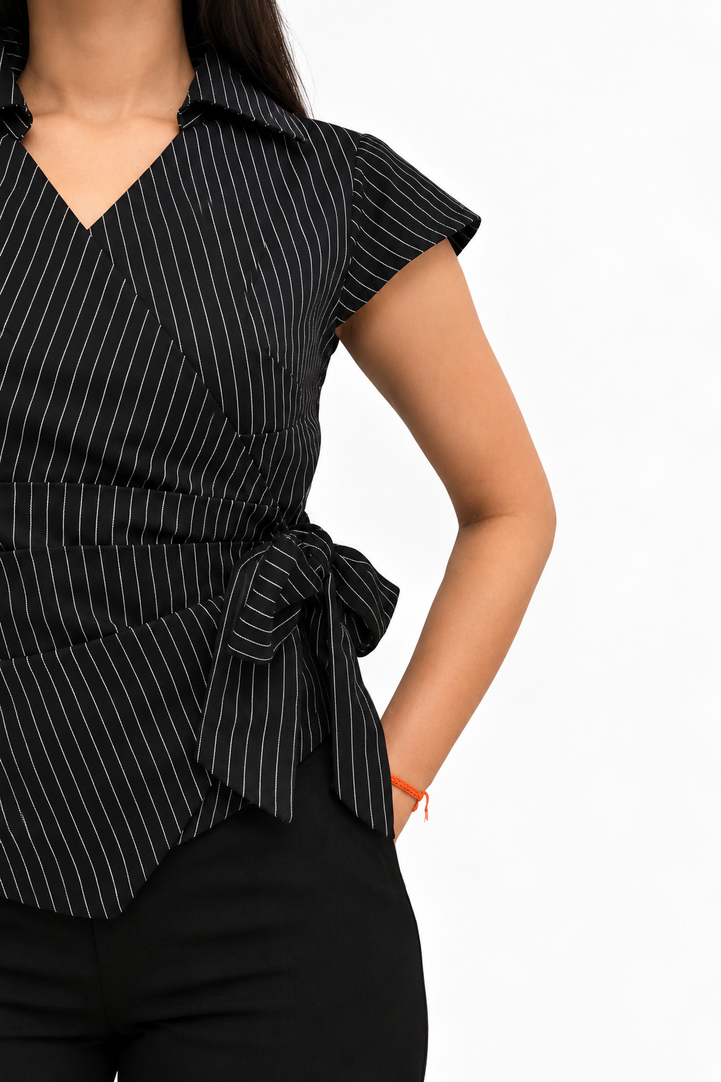 Sculpt wrap shirt