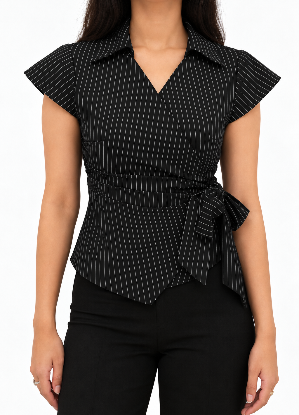 Sculpt wrap shirt