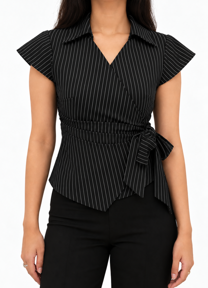 Sculpt wrap shirt